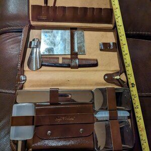 Vintage Sergio Valente Bonded Leather Men’s Travel Case Western Germany